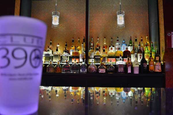 Club 390 Interior: Full Liquor Bar