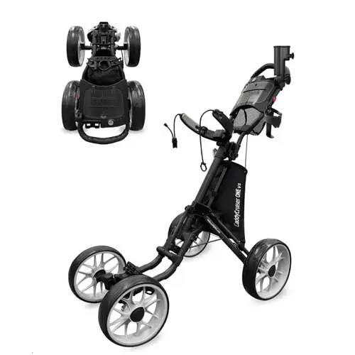 CaddyTek 4 Wheel Golf Push Cart